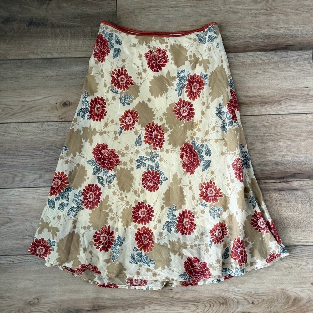 Speechless Floral A-Line Midi Skirt Size Small Cottagecore